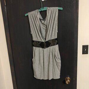 Ladies Grey Dress or Tunic Top Size Small. $5.00 AS AN ADD ON